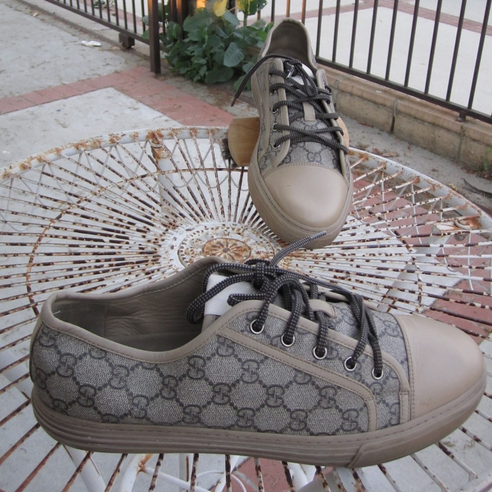GUCCI CALIFORNIA GG 11G/12 US BEIGE  SNEAKER SHOES